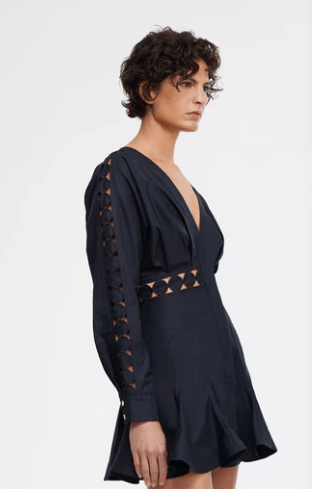 Acler Keeling Mini Dress in Black