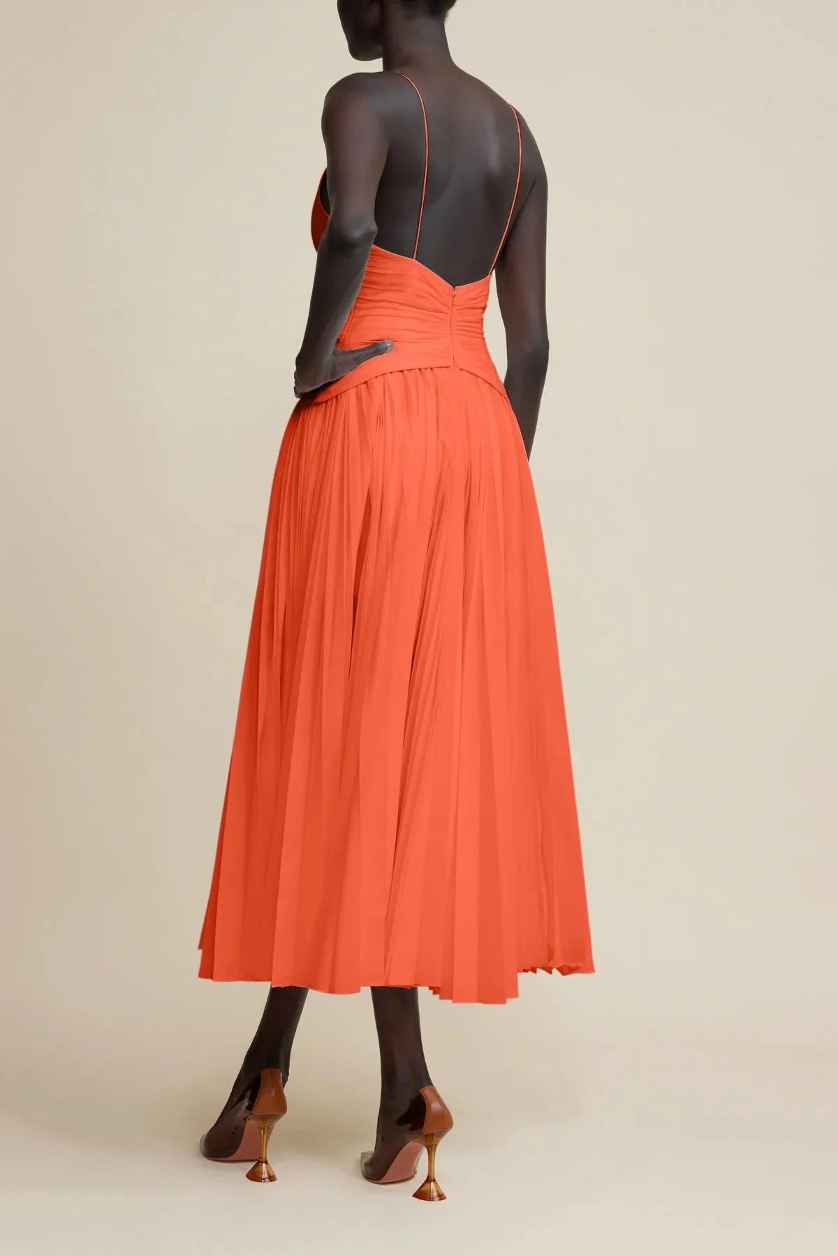 Acler Marley Maxi Dress in Tangerine