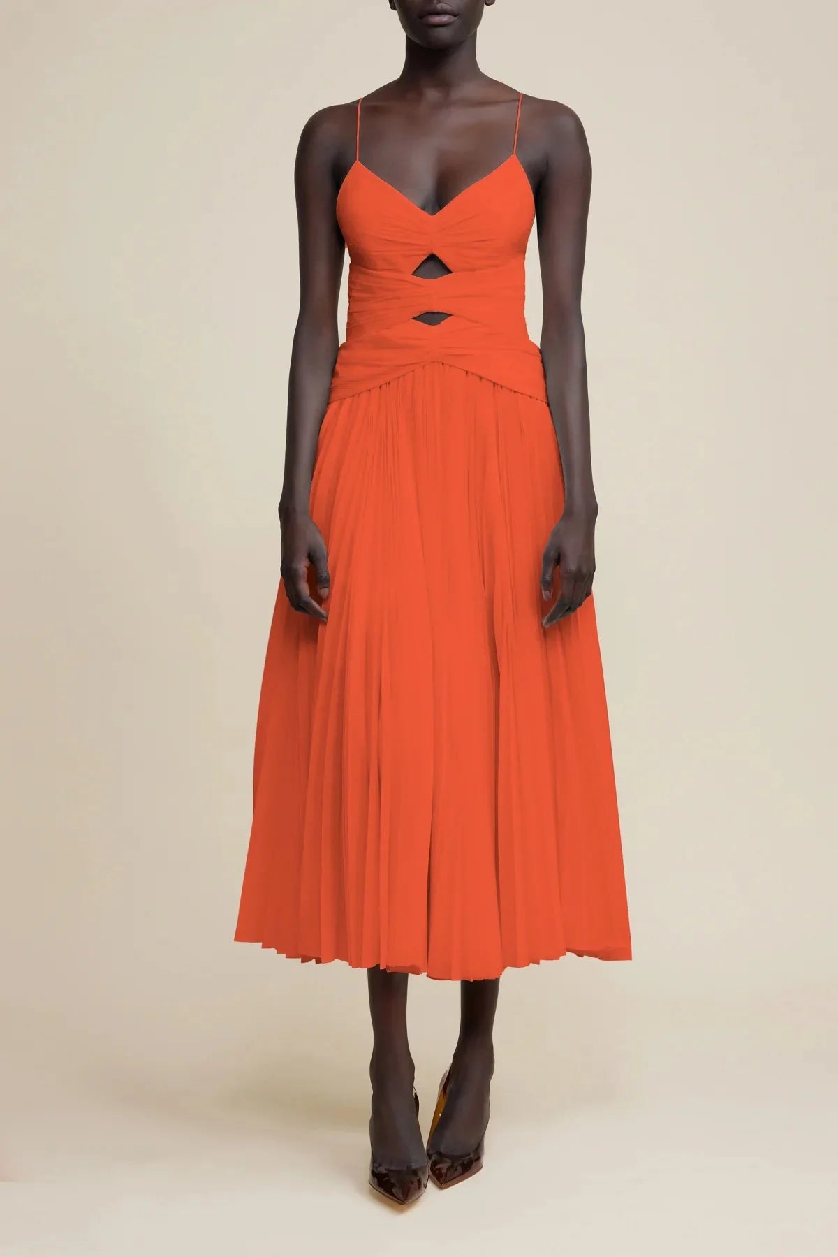 Acler Marley Maxi Dress in Tangerine