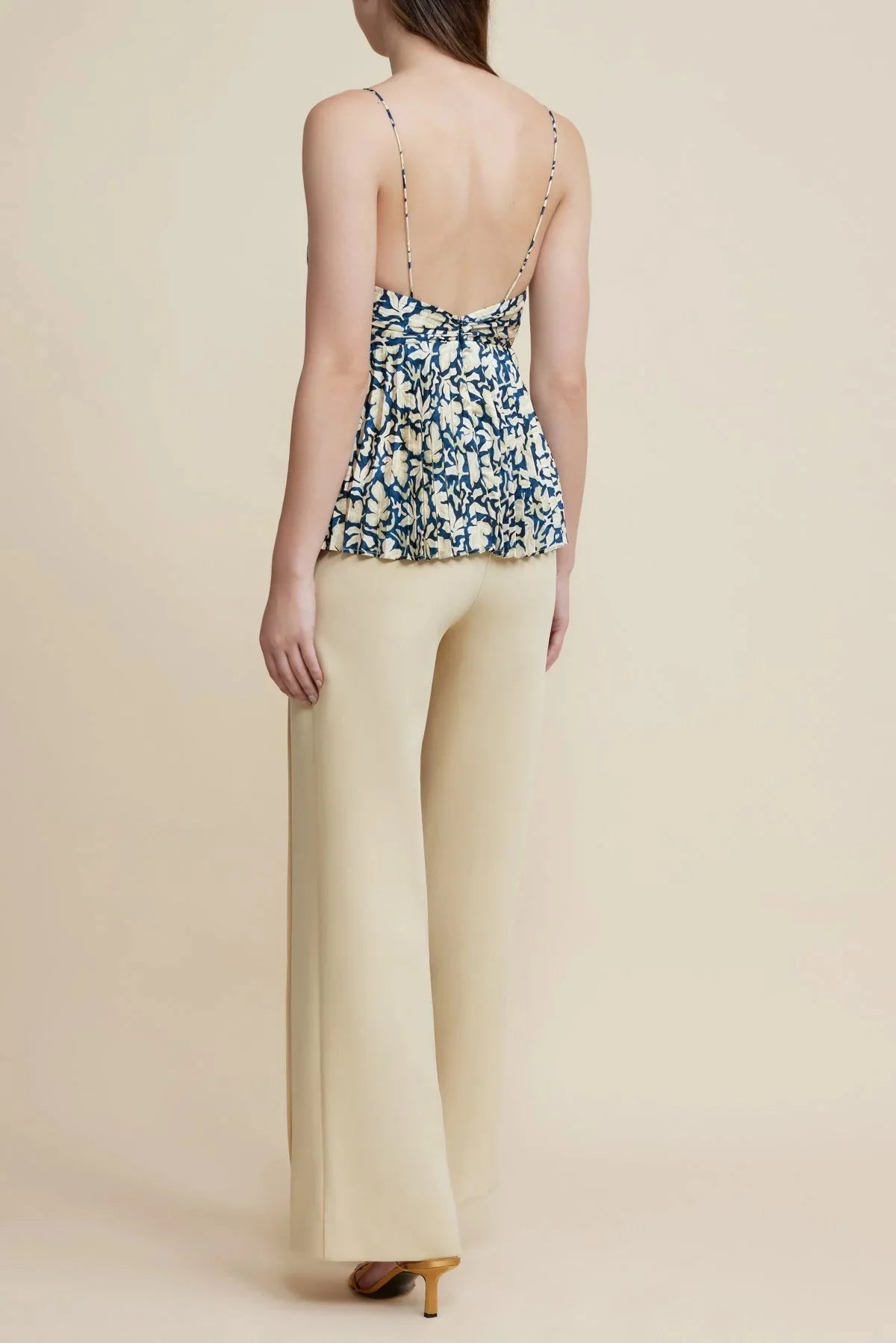 Acler Montague Top In Sea Forest Print