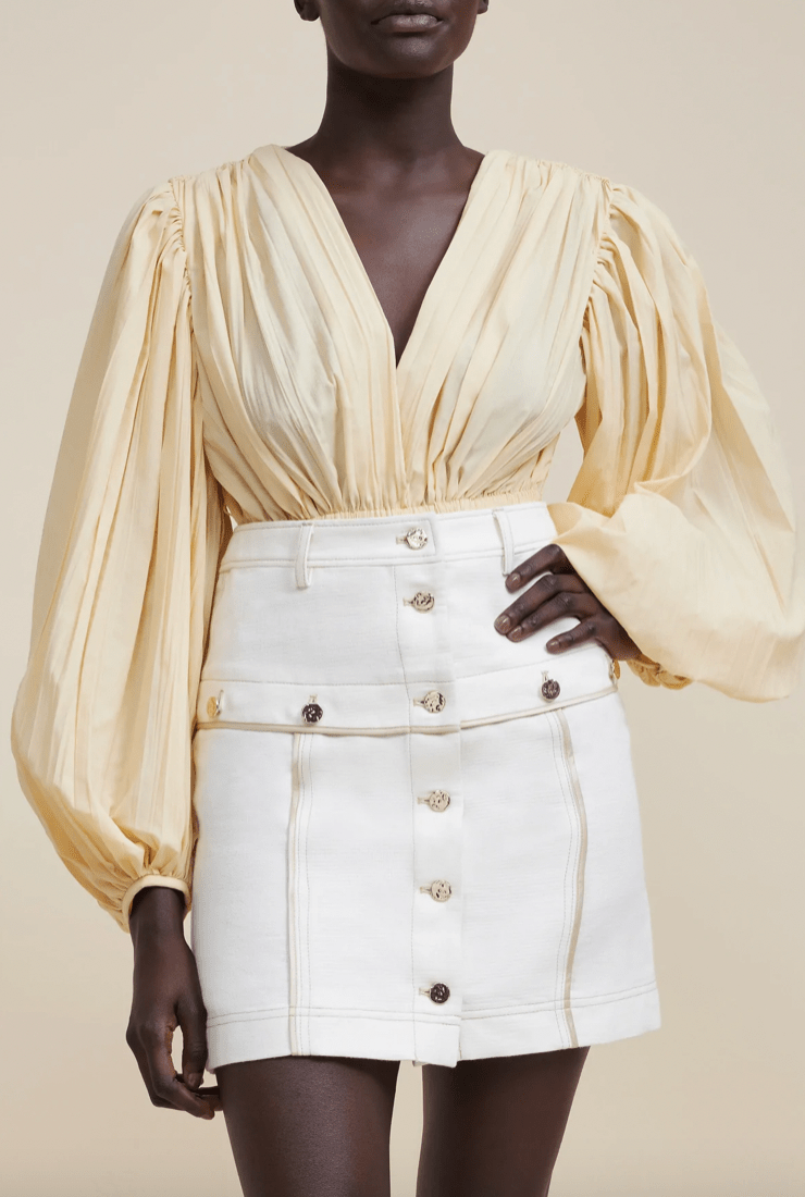 Acler Prestwich Skirt in Ivory