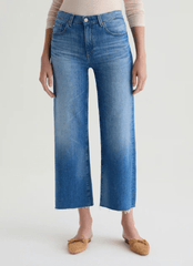 AG Denim Saige Wide Leg Crop in 13 Years Allure