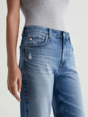 AG Saige Wide Leg Crop Denim in 14 Years Wilshire