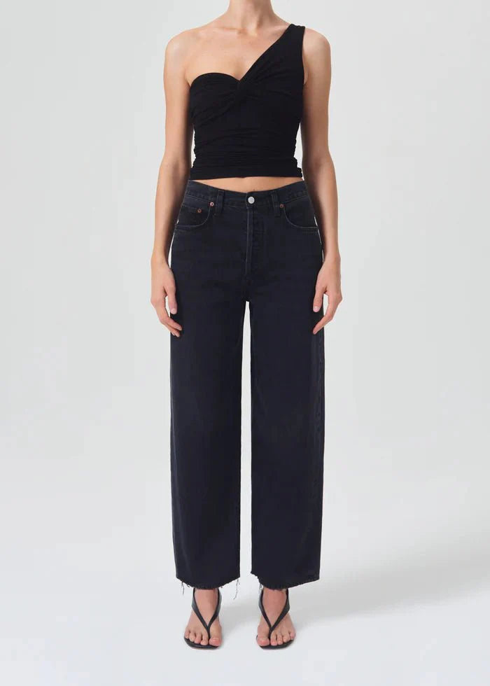 Agolde Domino Top in Black