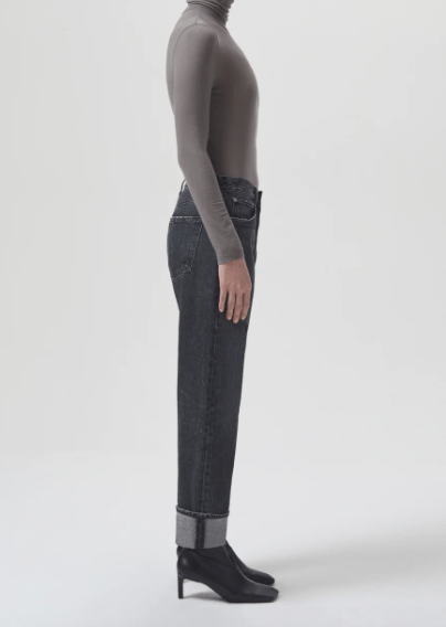 Agolde Fran Low Slung Straight Jean in Ditch