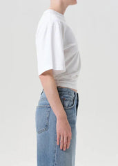 Agolde Shari Tee in White