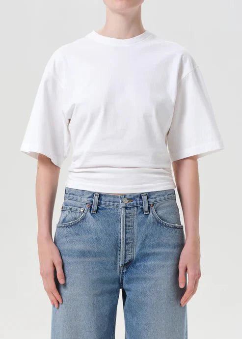 Agolde Shari Tee in White