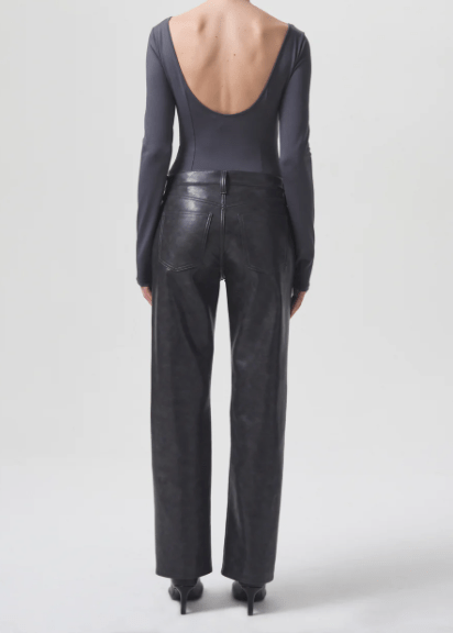 Agolde Sloane Mid Rise Straight Jean in Smoke