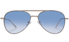 Aire Alpha Sunglasses in Bright Gold Blue Grad