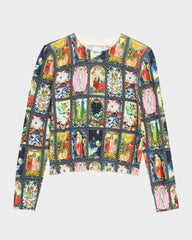 Alice + Olivia Carolee Printed Pullover in Enchanted Tarot
