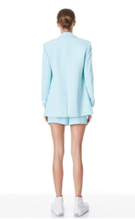 Alice + Olivia Justine Rolled Cuff Blazer in Julep