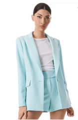 Alice + Olivia Justine Rolled Cuff Blazer in Julep