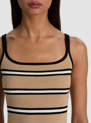 Alice + Olivia Shana Tank in Beach Day Stripe