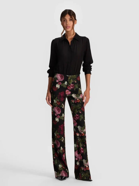 Alice + Olivia Teeny Bootcut Pant in Be Still