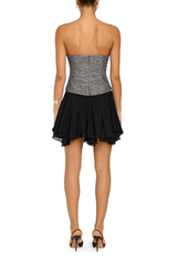 Amanda Uprichard Airess Dress in Black Silver