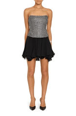 Amanda Uprichard Airess Dress in Black Silver