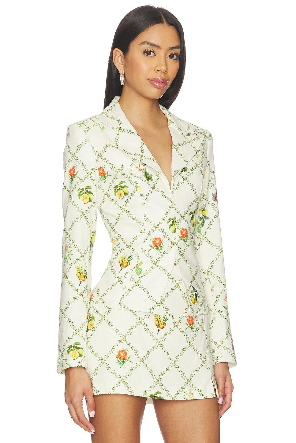 Amanda Uprichard Alana Jacket in Trellis