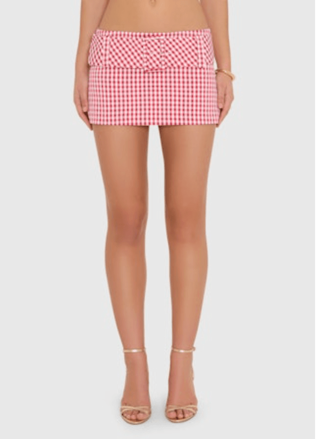 Amanda Uprichard Alistair Skort in Red White