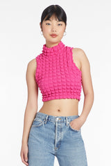 Amanda Uprichard Amiri Knit Top in French Rose