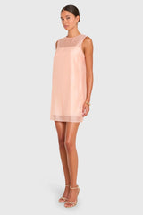 Amanda Uprichard Annina Dress in Lychee