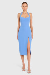 Amanda Uprichard Antonella Midi Dress in Atlantic