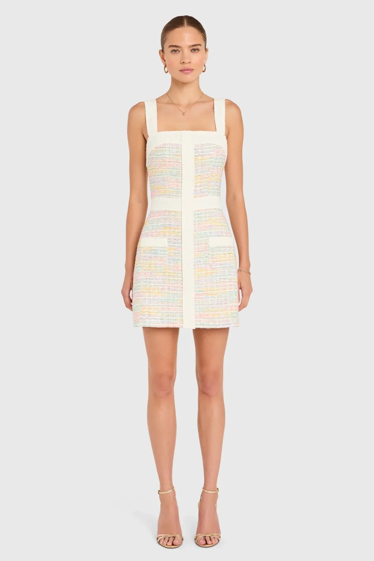 Amanda Uprichard Archie Dress in Angelica Tweed