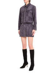 Amanda Uprichard Becker Skirt in Graphite