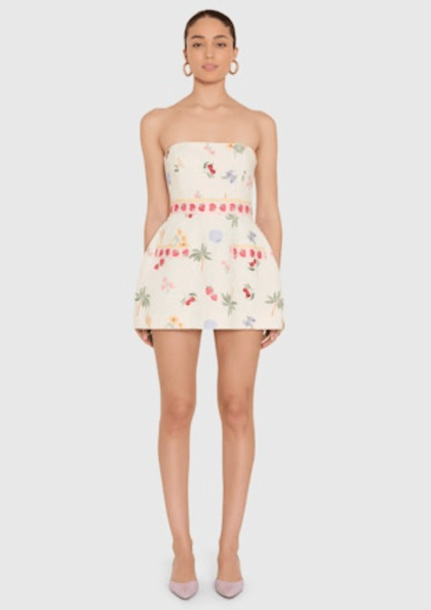 Amanda Uprichard Bethany Romper in Boardwalk