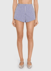 Amanda Uprichard Cara Shorts in Blue Ivory