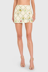 Amanda Uprichard Dale Skort in Trellis