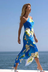 Amanda Uprichard Gabriella Midi Dress in Mallorca Print