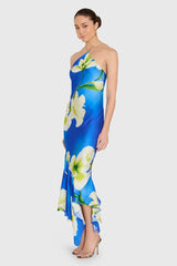Amanda Uprichard Gabriella Midi Dress in Mallorca Print