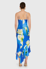 Amanda Uprichard Gabriella Midi Dress in Mallorca Print