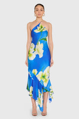Amanda Uprichard Gabriella Midi Dress in Mallorca Print