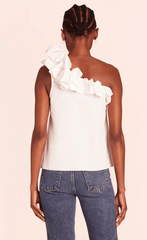 Amanda Uprichard Hermosa Top in White