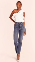 Amanda Uprichard Hermosa Top in White