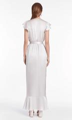 Amanda Uprichard Johanna Silk Maxi Dress in Ceramic