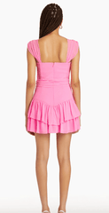 Amanda Uprichard Kendra Skort Romper in Aster