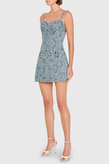 Amanda Uprichard Lupita Skort Romper in Vintage Wash
