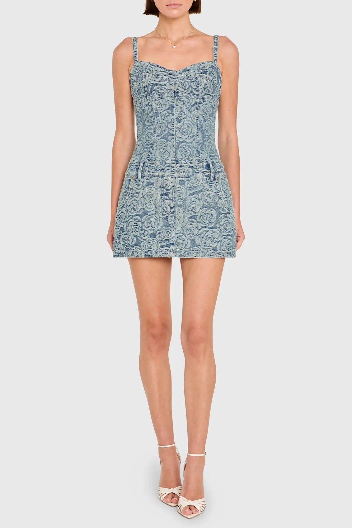 Amanda Uprichard Lupita Skort Romper in Vintage Wash