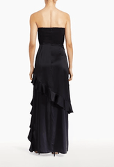 Amanda Uprichard Magnolia Maxi Dress in Black