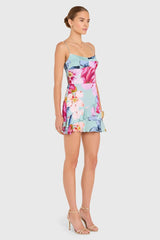 Amanda Uprichard Magnolia Romper in Daphne Floral