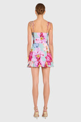 Amanda Uprichard Magnolia Romper in Daphne Floral