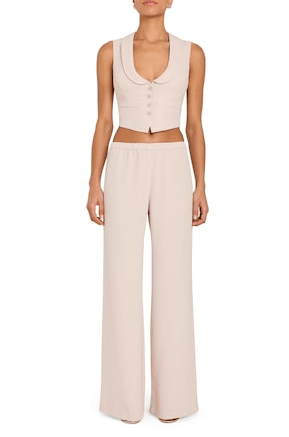 Amanda Uprichard Mariko Pants in Bone