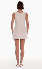 Amanda Uprichard Maven Skort Romper in Mochi