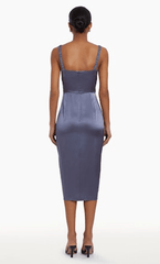 Amanda Uprichard Mileena Dress in Pewter