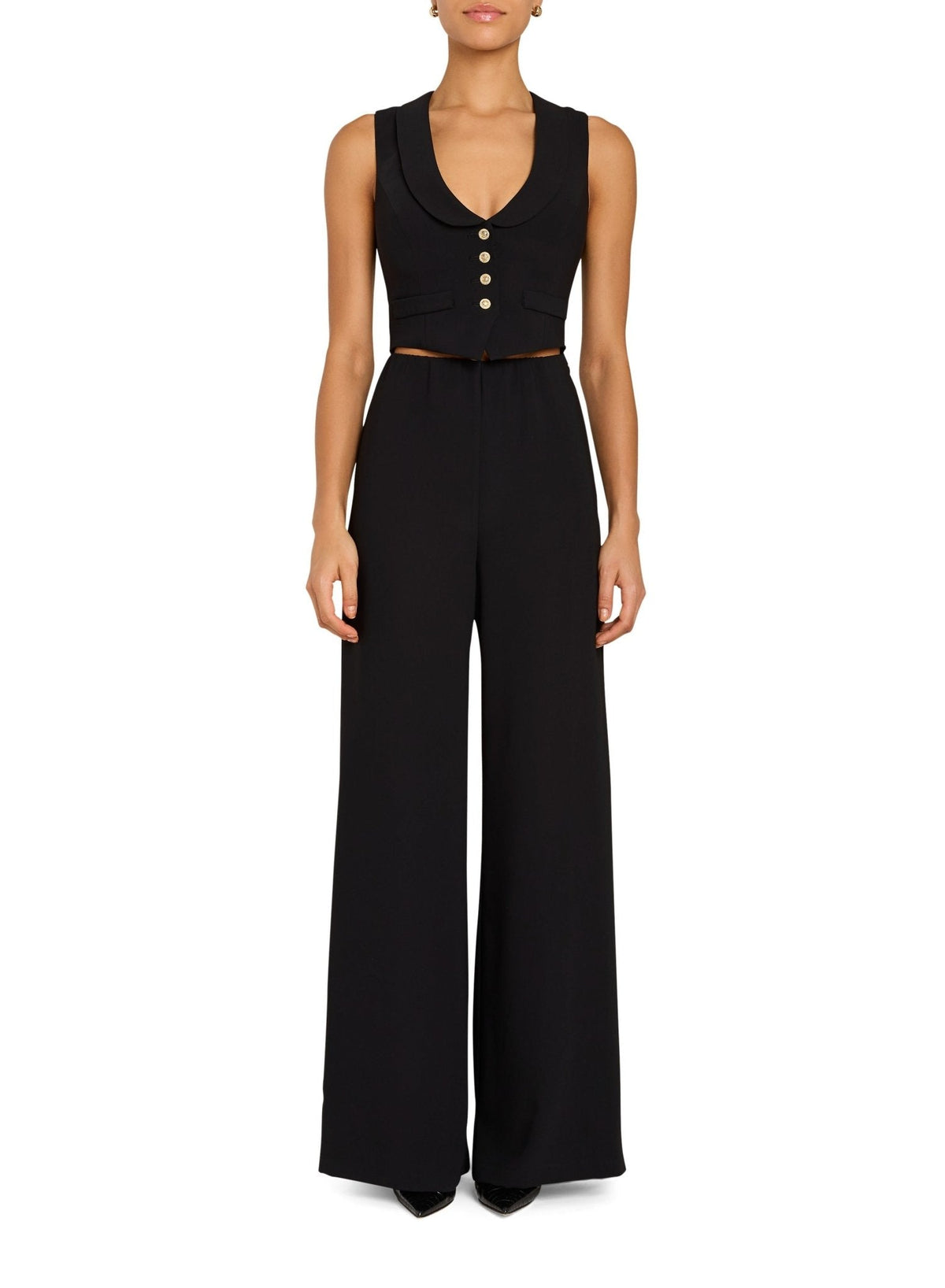 Amanda Uprichard Nathan Jumpsuit in Black