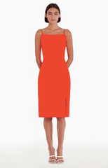 Amanda Uprichard Perkins Dress in Crimson