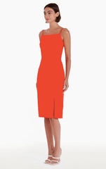 Amanda Uprichard Perkins Dress in Crimson