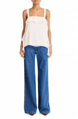Amanda Uprichard Pinot Top in Antique White